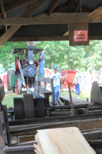 Nichols and Shepard Steam Engine operating Saw Mill